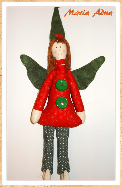 Fata de Natal Fada de Natal, Maria Adna, Maria Adna Ateliê, Decoração natalina, Decoração de Natal, Artigos de Natal, Natal, Patchwork bolsas e afins
