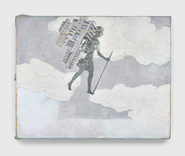 Francis Alÿs Untitled (study for Le Juif Errant Gibraltar), 2008 Oil, collage and pencil on canvas 32.5 x 40.5 cm Francis Alÿs Untitled (study for Le Juif Errant Gibraltar), 2008 Oil, collage and pencil on canvas 32.5 x 40.5 cm