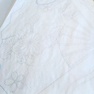 Japanese embroidery sensu Phase 2-3 japanese embroidery center nuido