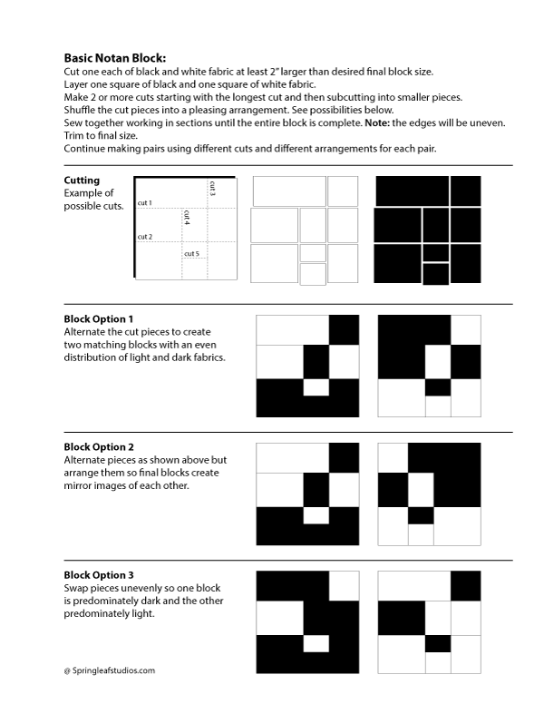 negative space quilt, notan quilt blocks, modern quilt www.springleafstudios.com