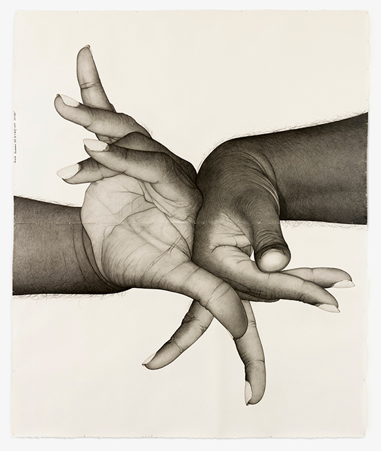 Karl Haendel Double Dominant 22 (EJ Hill), 2019 Pencil on paper 261.62 x 215.9 cm Karl Haendel Double Dominant 22 (EJ Hill), 2019 Pencil on paper 261.62 x 215.9 cm