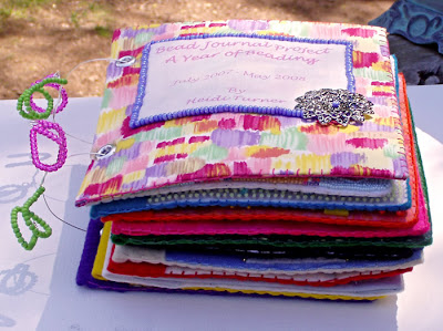 bead journal project, book of pieces by Heidi T