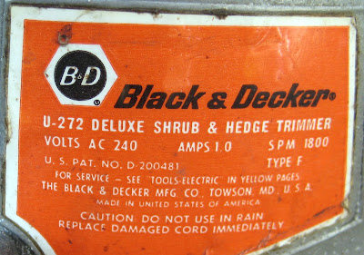 Black & Decker D470 U-272 Hedge Trimmer Black & Decker D470 U-272 Hedge Trimmer