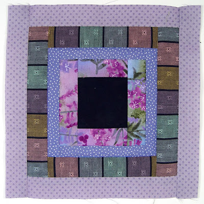 God's Eye quilt by Robin Atkins, auditioning fabrics 8