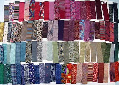 God's Eye quilt by Robin Atkins, auditioning fabrics 4