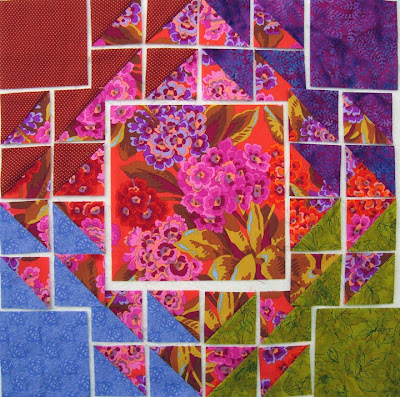 Robin Atkins, shimmer quilt, block construction Robin Atkins, shimmer quilt, block construction