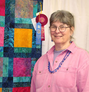 Layne's Quilt by Robin Atkins, ribbon winner at 2007 County Fair