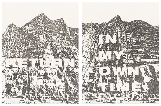 Simon Benson Return + In My Own Time, 2019 pencil on paper 60 x 45 cm Simon Benson Return + In My Own Time, 2019 pencil on paper 60 x 45 cm