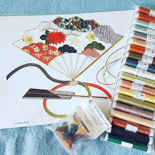 Japanese embroidery Sensu Phase 2-3 japanese embroidery center nuido