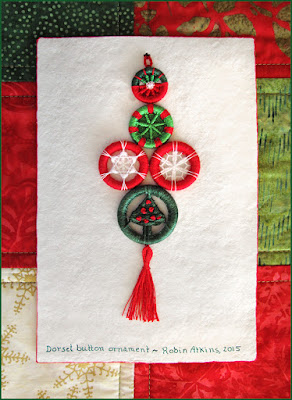 Dorset buttons, Christmas ornament, by Robin Atkins Dorset buttons, Christmas ornament, by Robin Atkins