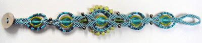 Micro-macrame bracelet by Robin Atkins