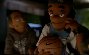 LeBron James and Kobe Bryant puppets LeBron James and Kobe Bryant puppets
