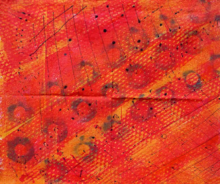 hand dyed fabric by Robin Atkins, bead artist