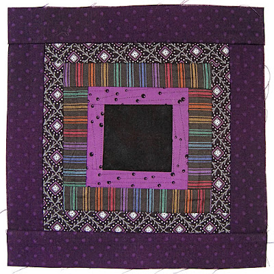 God's Eye Quilt, block 5, by Robin Atkins
