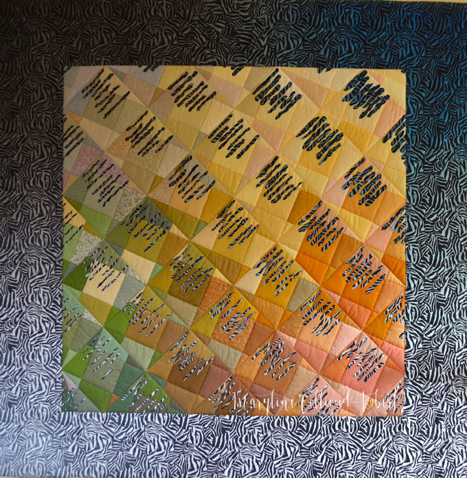 Maryline Collioud-Robert, Savane, art quilt, fused