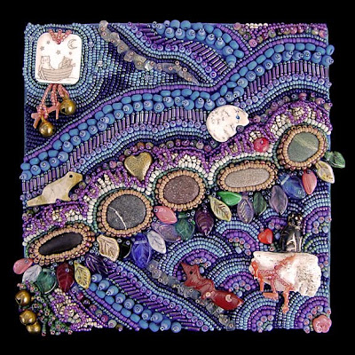 improvisational bead embroidery by Robin Atkins