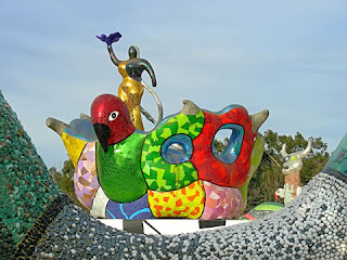 mosaic sculpture, Queen Califia's Magical Circle by Niki De Saint Phalle, photograph by Robin Atkins