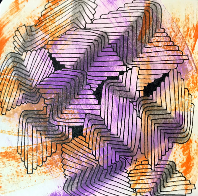 Alice Hendon, day 13 Inktober, 2018, tangle pattern zello Alice Hendon, day 13 Inktober, 2018, tangle pattern zello