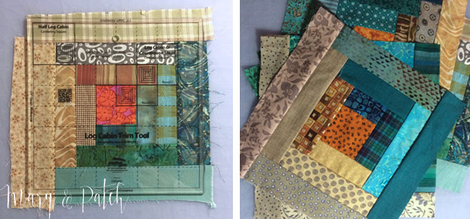 How to use the Log Cabin Trim Tool to make a quick Log Cabin quilt