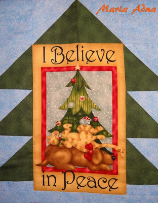Painel Família e Paz - detalhe Painel de Natal, Panô, Panô de natal, Publicado em revista, Passo a passo, Natal