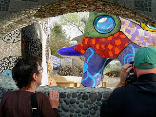 mosaic sculpture, Queen Califia's Magical Circle by Niki De Saint Phalle, photograph by Robin Atkins