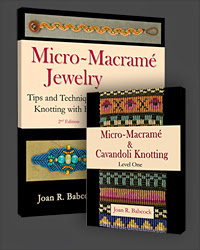 Micro macrame by Joan Babcock