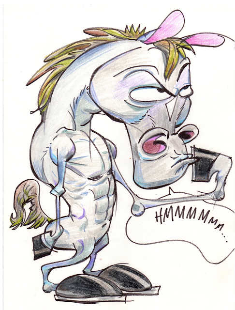 Mr. Horse Marker Prismacolor 9x12