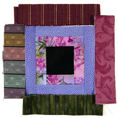 God's Eye quilt by Robin Atkins, auditioning fabrics 5