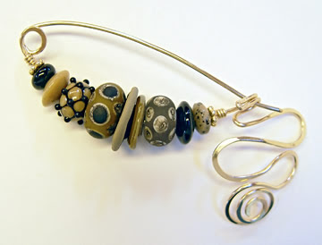 fibula pin by robin atkins, taupe black