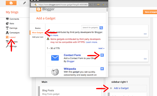 How to add Blogger contact form blogger contact form