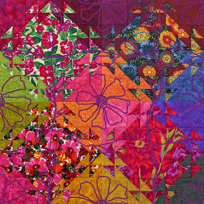 Robin Atkins, Shimmer quilt, tentative quilting design Robin Atkins, Shimmer quilt, tentative quilting design