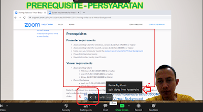 PowerPoint as Virtual Background Beta,PowerPoint as Virtual Background Zoom,Zoom Slide Virtual Background,Presentasi Zoom tampak Wajah,Presentasi Zoom wajah tampil,sharing slide sebagai virtual background,sharing slide nampak wajah di zoom,sharing slide nampak wajah,keynote sebagai virtual backgrond