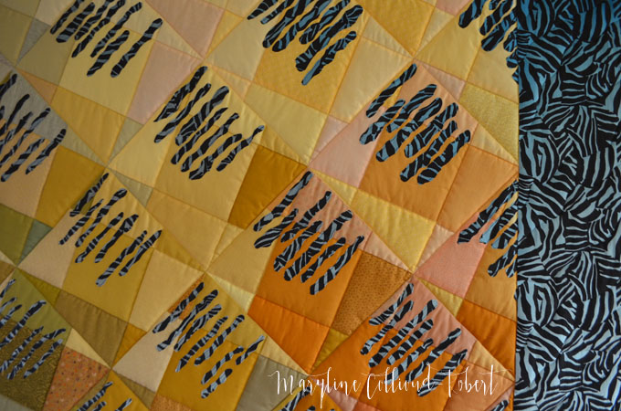 Maryline Collioud-Robert, Savane, art quilt, fused