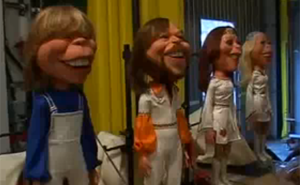 Puppets of Abba on the set of The Last Video Puppets of Abba on the set of The Last Video