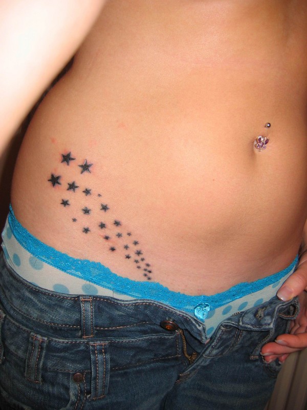 pantyline star tattoo pantyline star tattoo