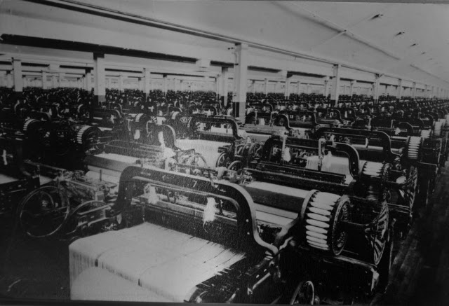 Toyoda Model G looms at the Kurabo mill, Kurashiki