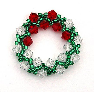 Beaded wreath by Rochelle Zawisza