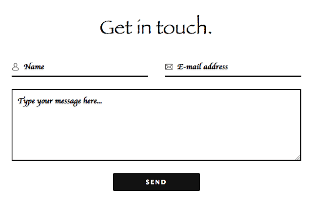 Minimal contact form for Blogger minimal contact form for Blogger