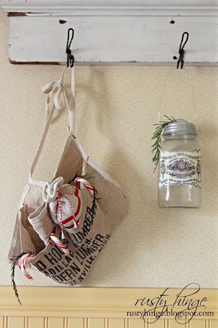 Rusty Hinge 2015 Rustic Meets Refined Christmas Home Tour Rusty Hinge Christmas vintage lumber hardware apron