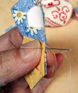 tutorial grandma's flower garden quilt, step 5