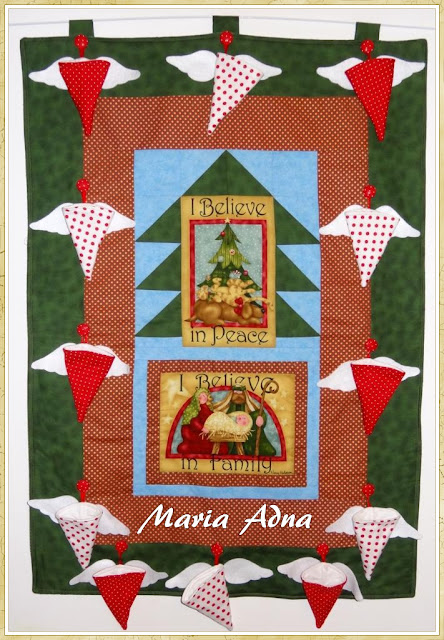 Painel Família e Paz Painel de Natal, Panô, Panô de natal, Publicado em revista, Passo a passo, Natal