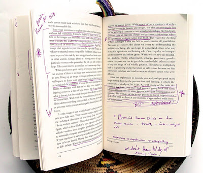 my marks and notes in Art Is a Way of Knowing by Pat Allen