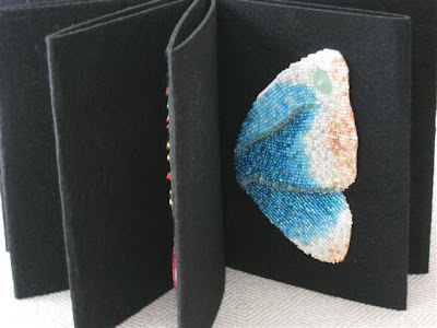 bead journal project, wheel book by Denise D