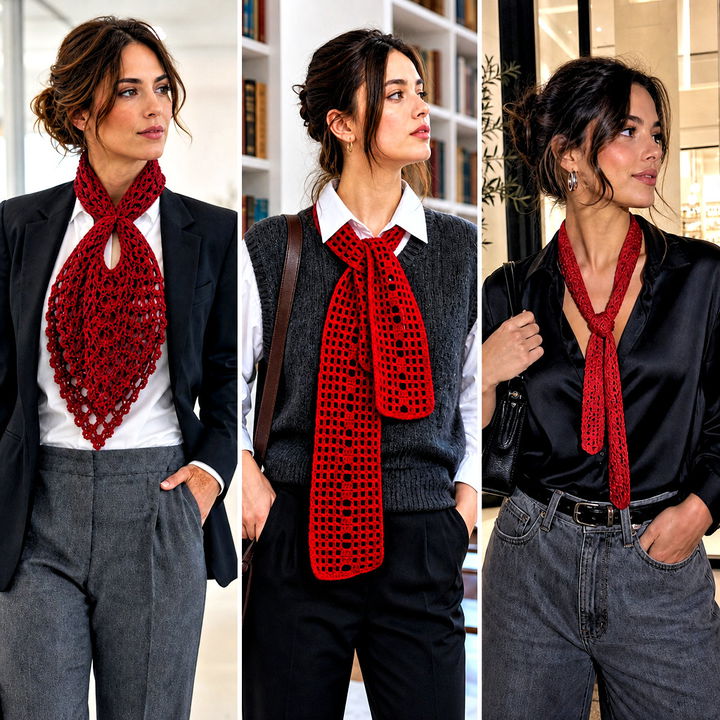 25 Wednesday Crochet Scarf outfit ideas