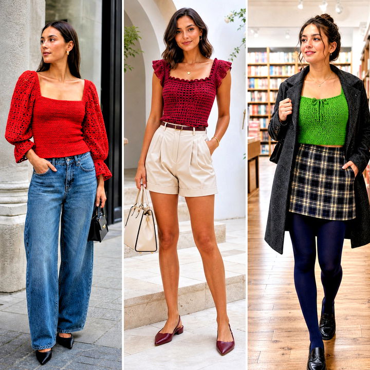 25 milkmaid crochet top outfit ideas