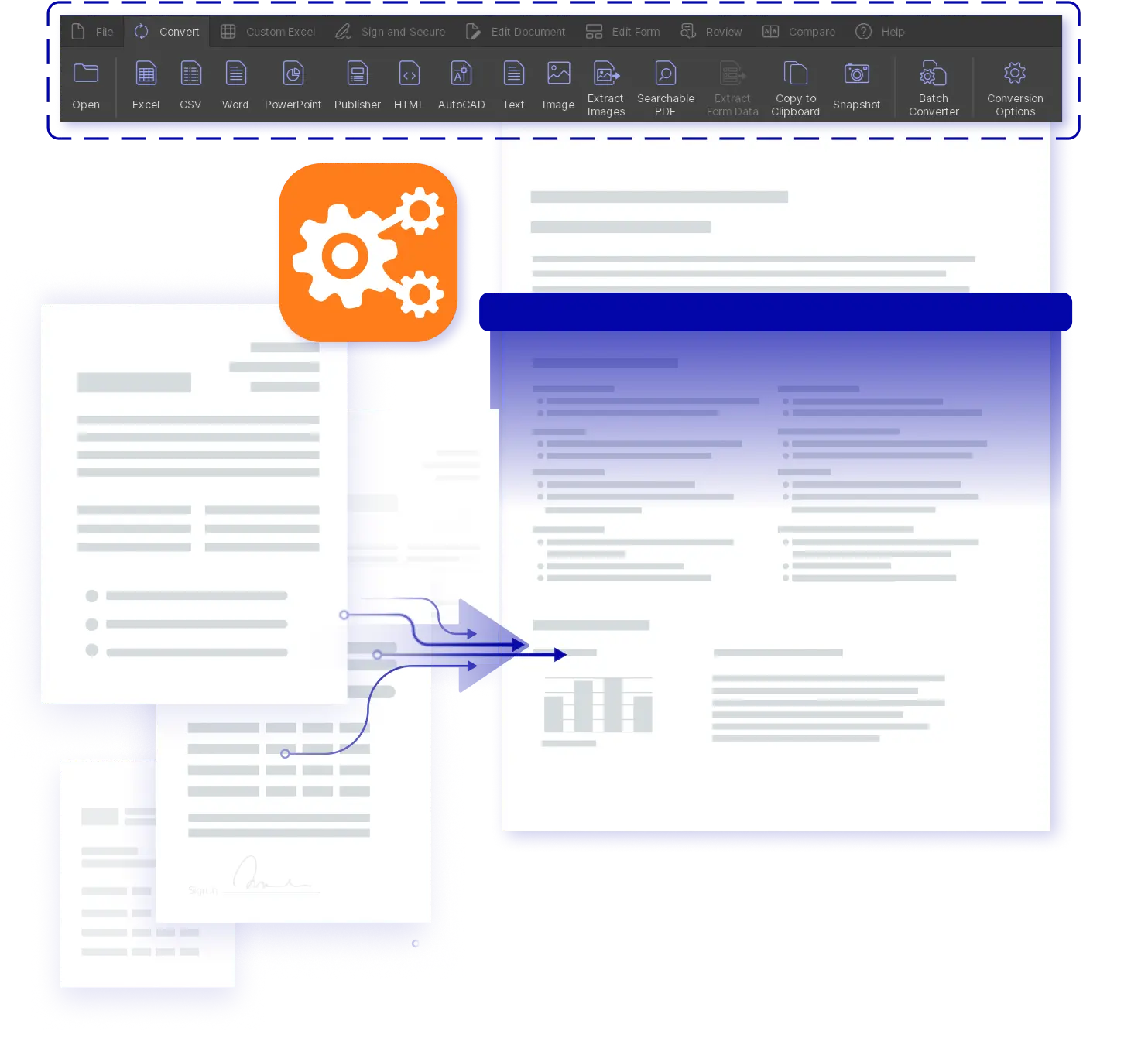 Bulk convert hundreds of files at once with Able2Extract Professional