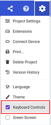 Settings Menu