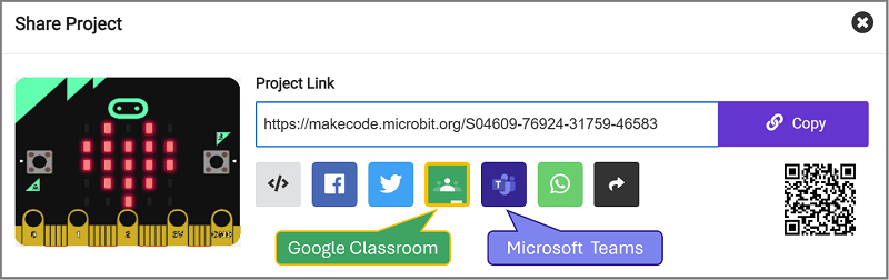 Share project using LMS