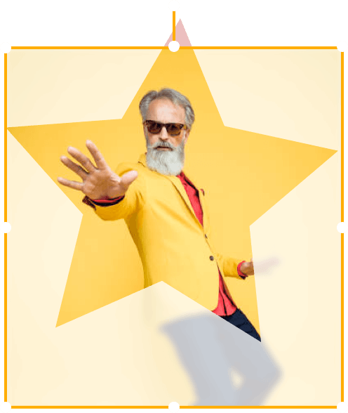 man with star