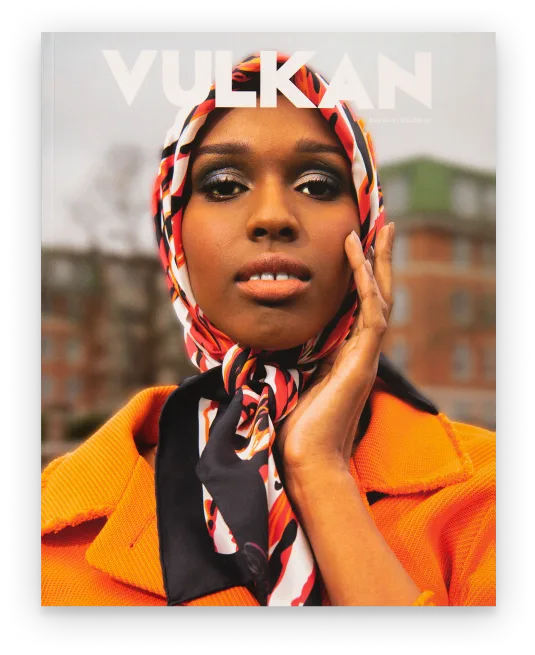 A woman on the cover of a magazine